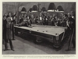 Gut gemacht, Japan!, ein internationales Billardspiel im Union Club, Malta